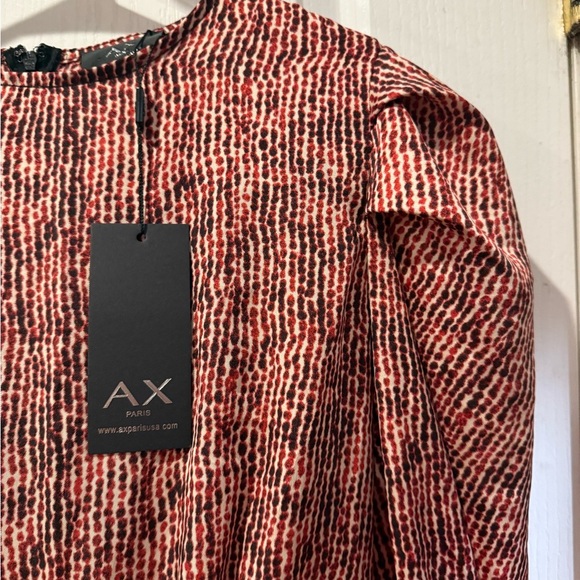 AX Paris Red Patterned Dress Women’s Size 14 NWT - Picture 4 of 8